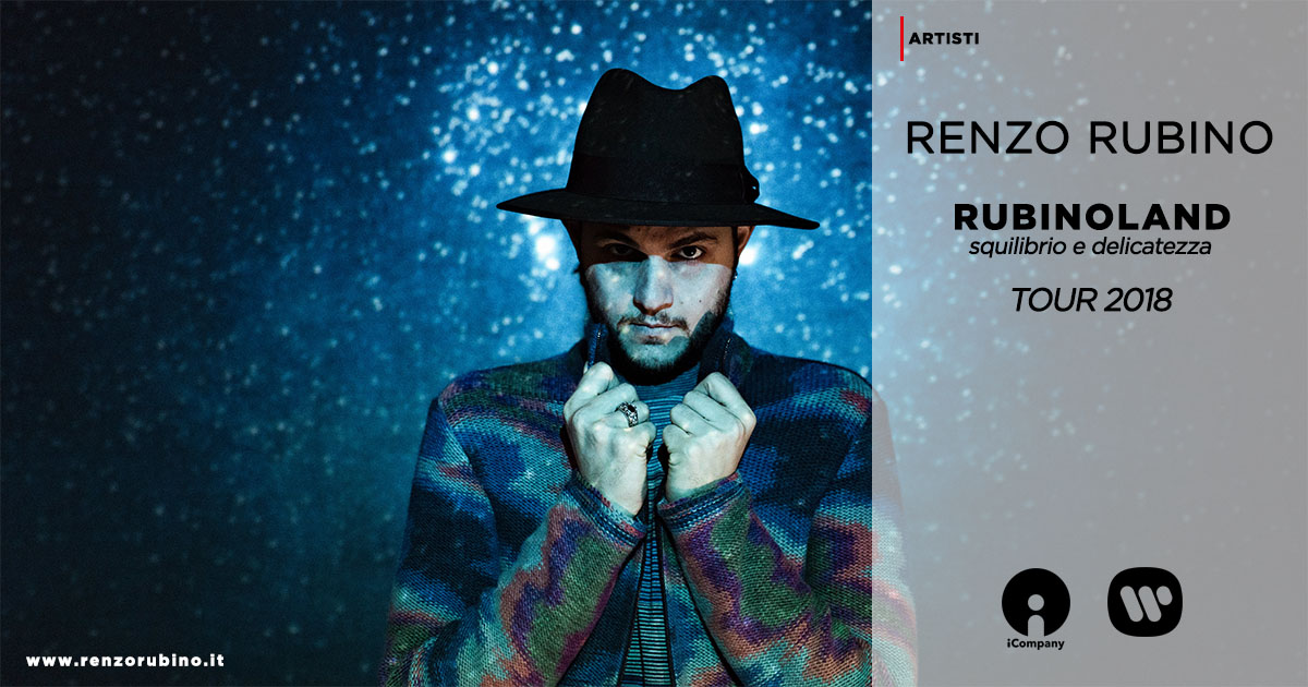 "Rubinoland", il tour 2018 di Renzo Rubino - iNEWS