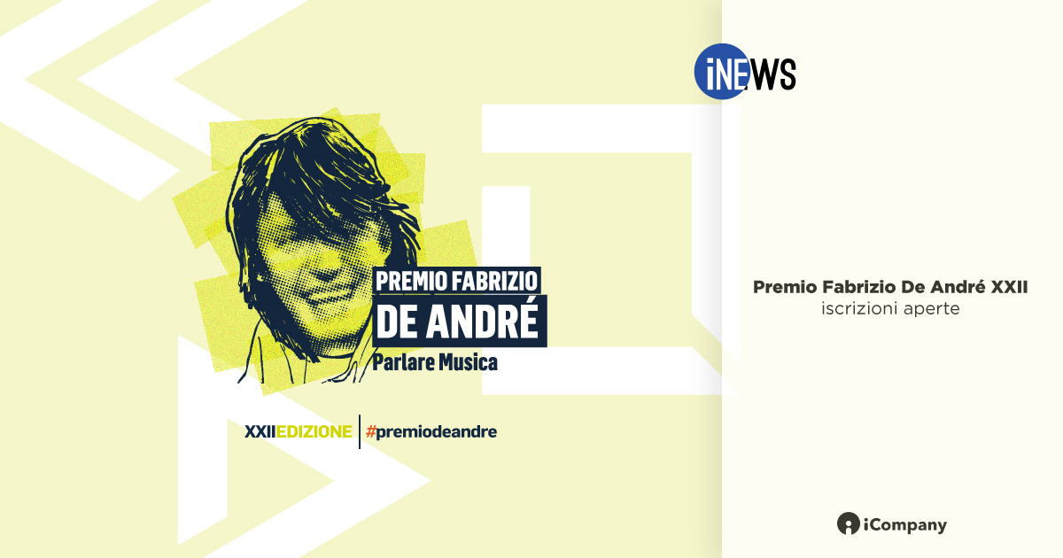 Premio Fabrizio De André XXII: iscrizioni aperte - iNEWS