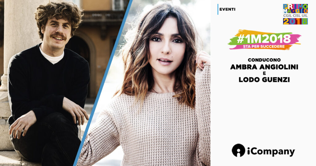 Saranno Ambra Angiolini e Lodo Guenzi i conduttori del Primo Maggio Roma 2018 - iNEWS
