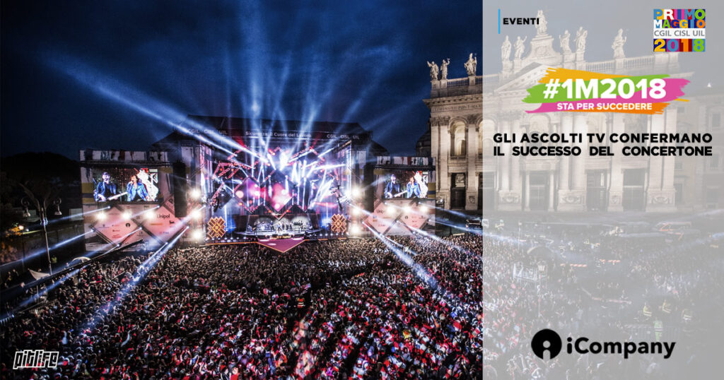 Primo Maggio 2018 - gli ascolti tv confermano il successo del Concertone - iNEWS