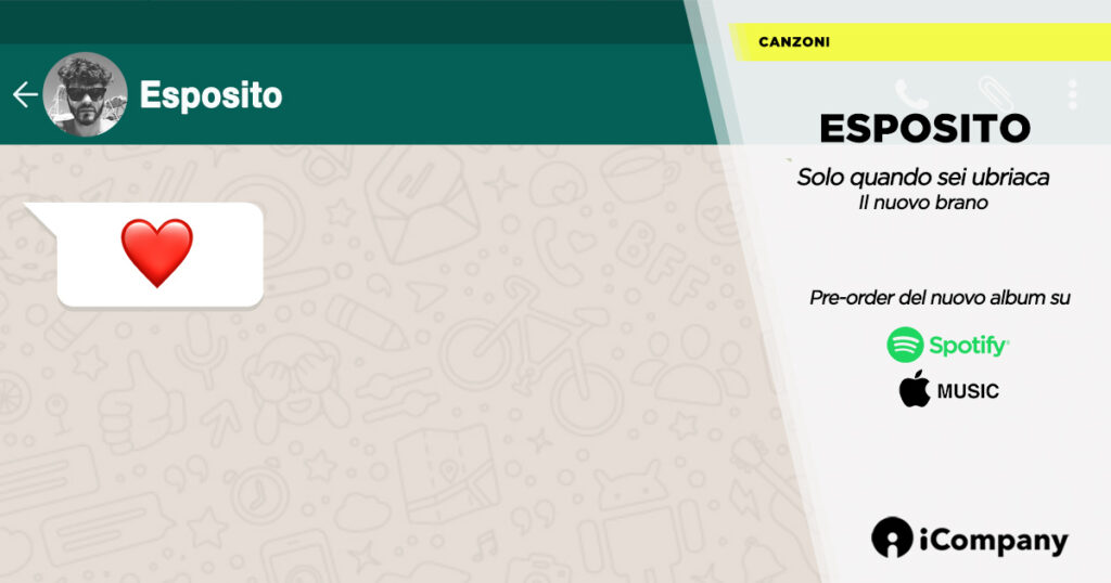 Esposito: fuori il nuovo brano "Solo quando sei ubriaca" - iNEWS